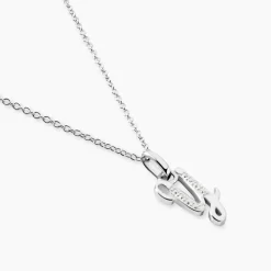 Collier Argent Fifi Oxydes De Zirconium