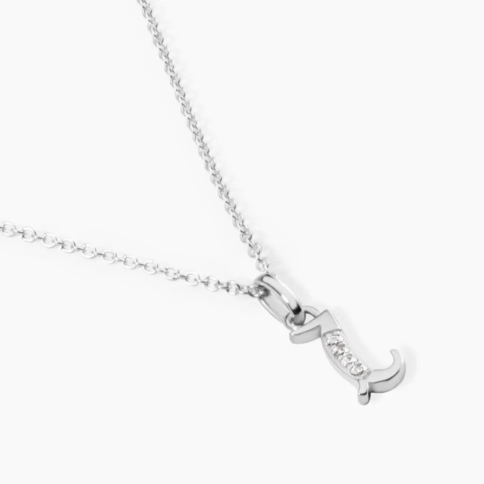 Collier Argent Fifi Oxydes De Zirconium