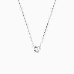 Collier Argent Gautiere Oxydes De Zirconium