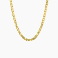 Collier Argent Jaune Carola
