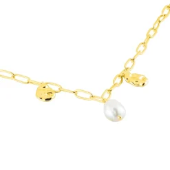 Collier Argent Jaune Keshi Maille Cheval|Marc Orian Sale