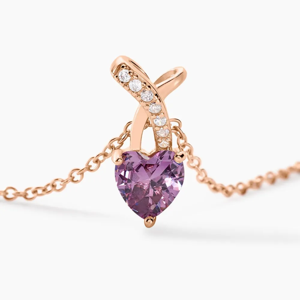 Collier Argent Rose Avalon Oxyde De Zirconium|Marc Orian