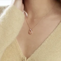 Collier Argent Rose Maritie Oxyde De Zirconium|Marc Orian Hot