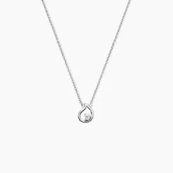 Collier Argent Sidonio Oxydes De Zirconium