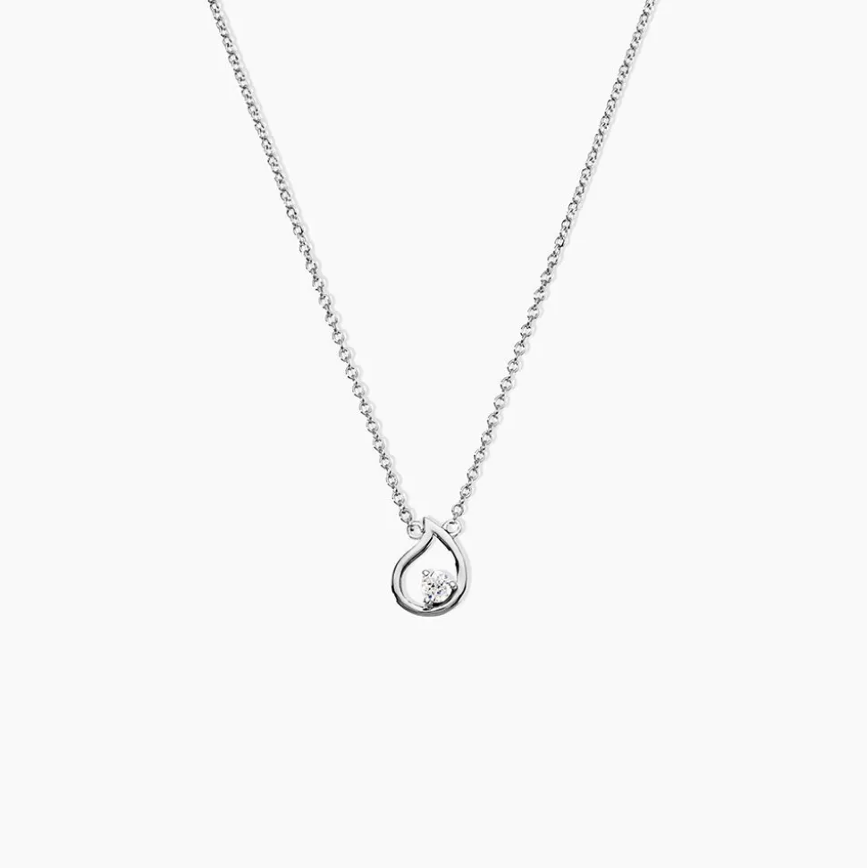 Collier Argent Sidonio Oxydes De Zirconium
