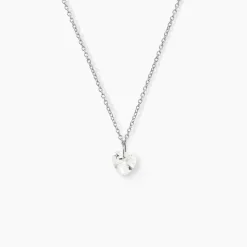 Collier Argent Sopher Oxyde De Zirconium