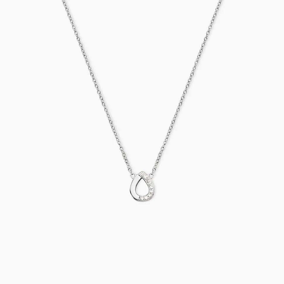 Collier Argent Tancelin Oxydes De Zirconium