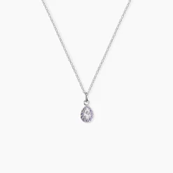 Collier Argent Tania Oxydes De Zirconium