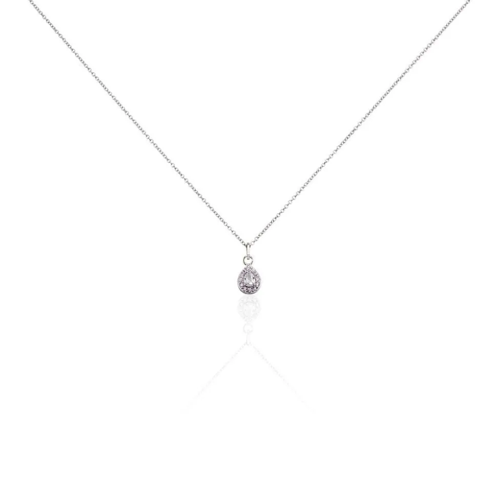 Collier Argent Tania Oxydes De Zirconium