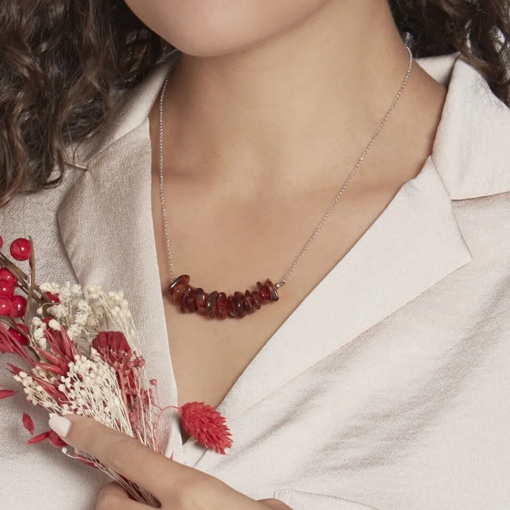 Collier Argent Ursan Ambre|Marc Orian Outlet