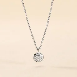 Collier Argent Victorin Oxydes De Zirconium