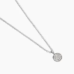 Collier Argent Victorin Oxydes De Zirconium