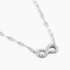 Collier Argent Wine Infini Oxydes De Zirconium