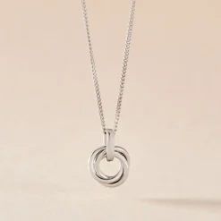 Collier Ariah Argent Blanc