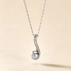 Collier Armance Argent Blanc Perle D'imitation Oxyde|Marc Orian Sale