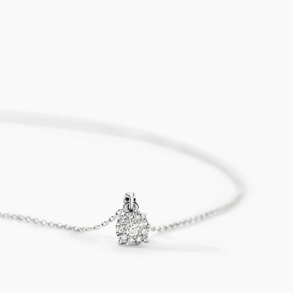 Collier Artemis Or Blanc Diamant