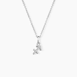 Collier Astra Argent Blanc Oxyde De Zirconium