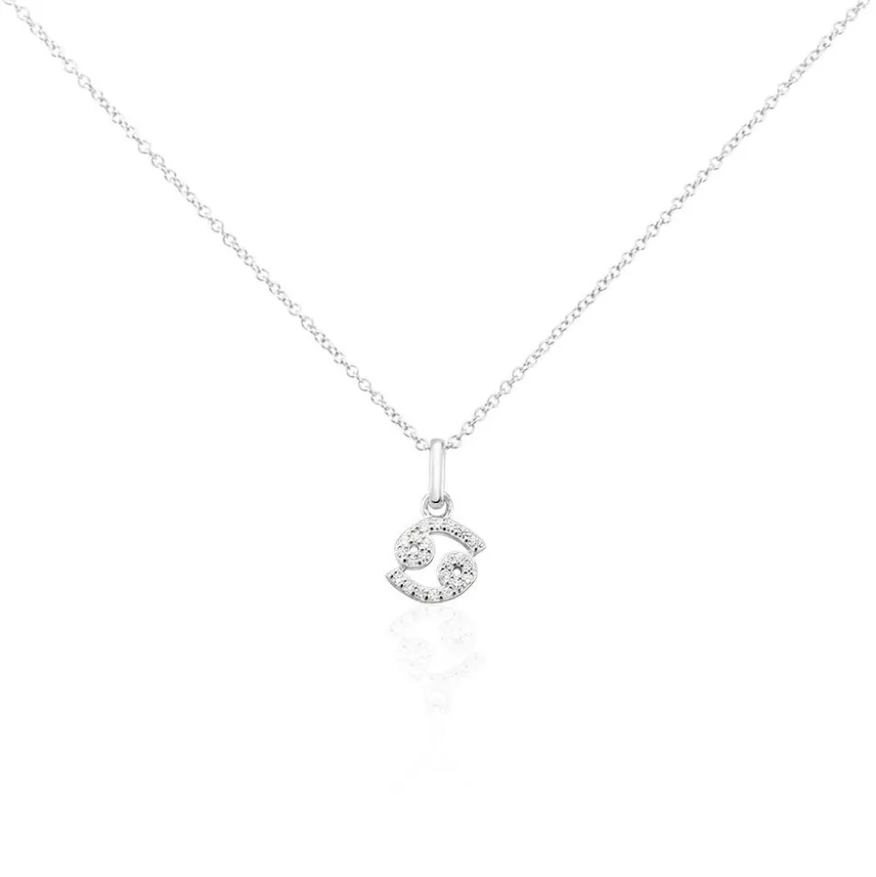 Collier Astra Argent Blanc Oxyde De Zirconium