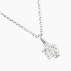 Collier Astra Argent Blanc Oxyde De Zirconium