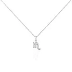 Collier Astra Argent Blanc Oxyde De Zirconium