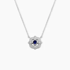 Collier Astrea Argent Blanc Oxyde De Zirconium