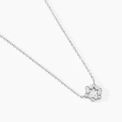 Collier Astrea Argent Blanc Oxyde De Zirconium