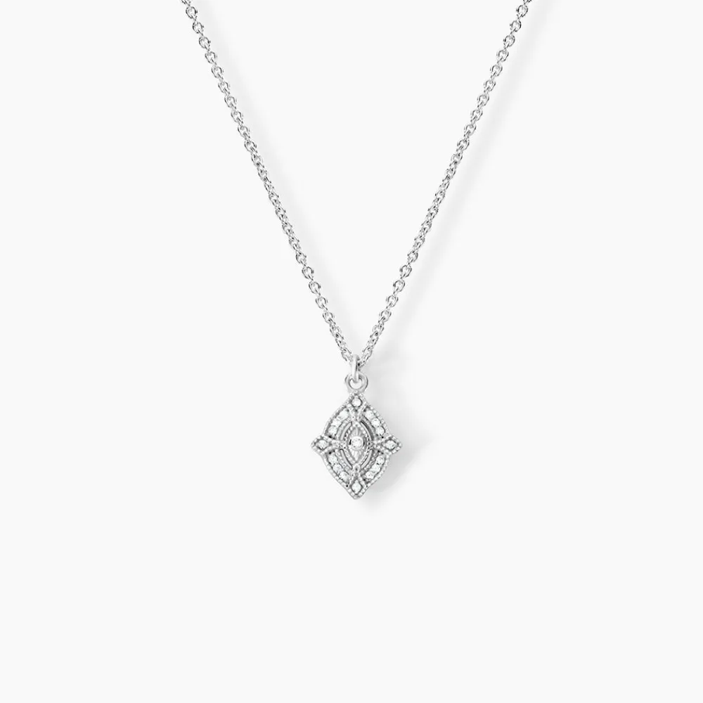 Collier Astrea Argent Blanc Oxyde De Zirconium|Marc Orian Online