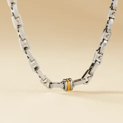 Collier Astrig Or Acier Bicolore|JOURDAN