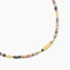 Collier Athena Acier Jaune Pierre De Synthese|Marc Orian Best