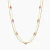 Collier Athena Acier Jaune Rhodochrosite|Marc Orian Outlet