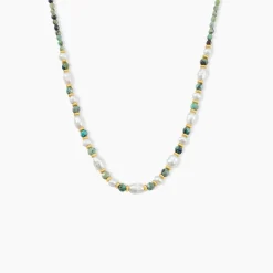 Collier Athena Acier Jaune Turquoise|Marc Orian