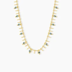 Collier Athena Acier Jaune Turquoise|Marc Orian Outlet