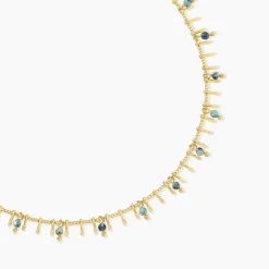 Collier Athena Acier Jaune Turquoise|Marc Orian Outlet