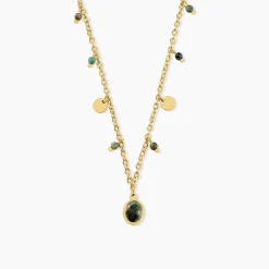 Collier Athena Acier Jaune Turquoise|Marc Orian Best