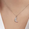 Collier Augustus Argent Blanc Oxyde De Zirconium