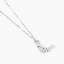 Collier Augustus Argent Blanc Oxyde De Zirconium