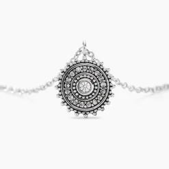 Collier Auretta Argent Blanc Oxyde De Zirconium