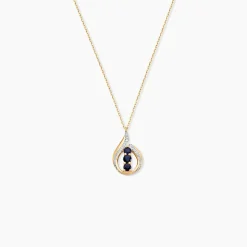 Collier Aurora Or Jaune Saphir Et Diamant