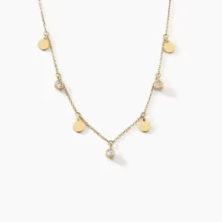 Collier Aurore Acier Doré Cristal|Marc Orian Online