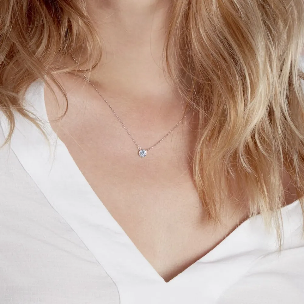 Collier Auxana Argent Blanc Oxyde De Zirconium|Marc Orian Clearance