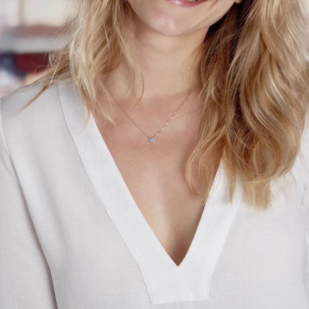 Collier Auxana Argent Blanc Oxyde De Zirconium|Marc Orian Clearance