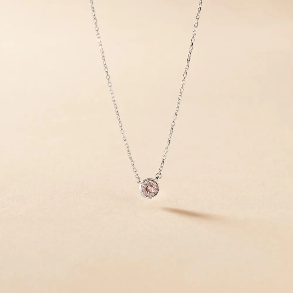 Collier Auxana Argent Blanc Oxyde De Zirconium|Marc Orian