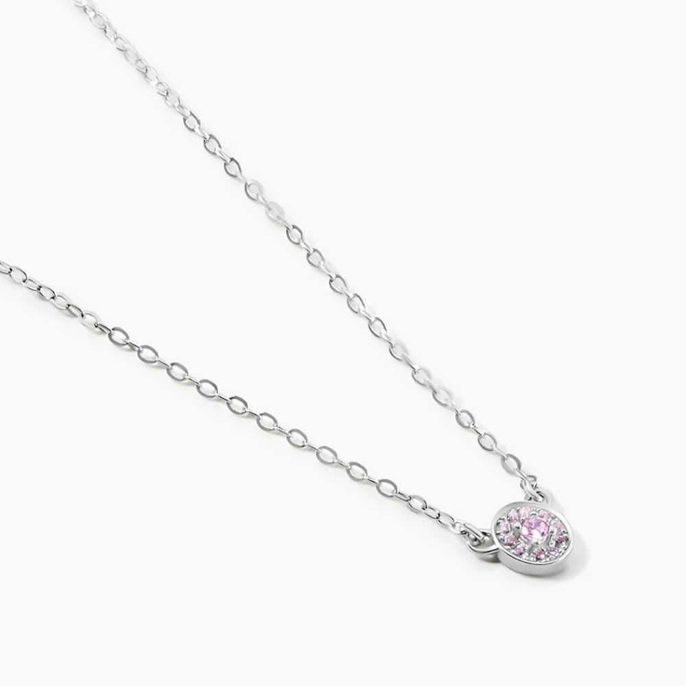 Collier Auxana Argent Blanc Oxyde De Zirconium|Marc Orian