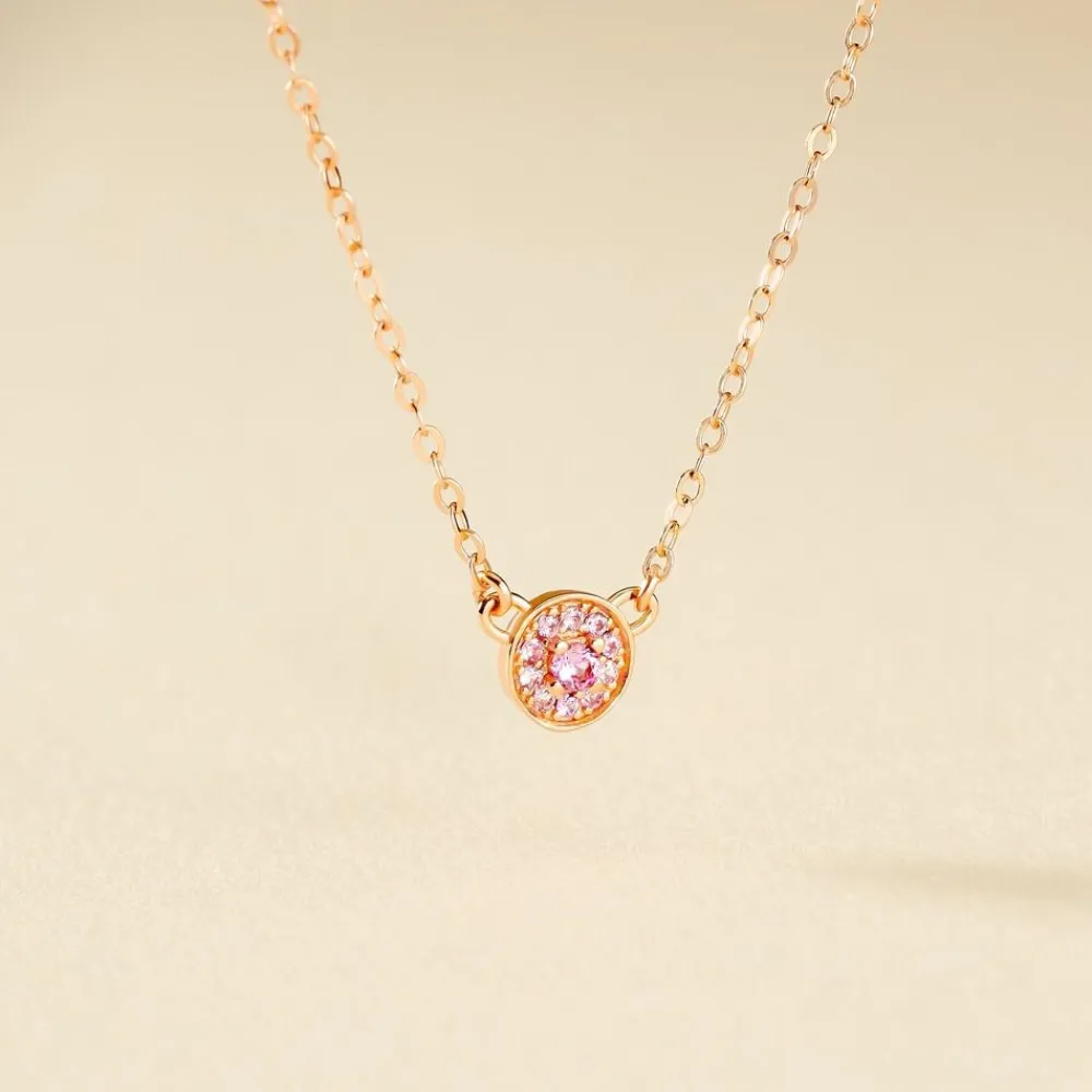 Collier Auxana Argent Rose Oxyde De Zirconium|Marc Orian Online