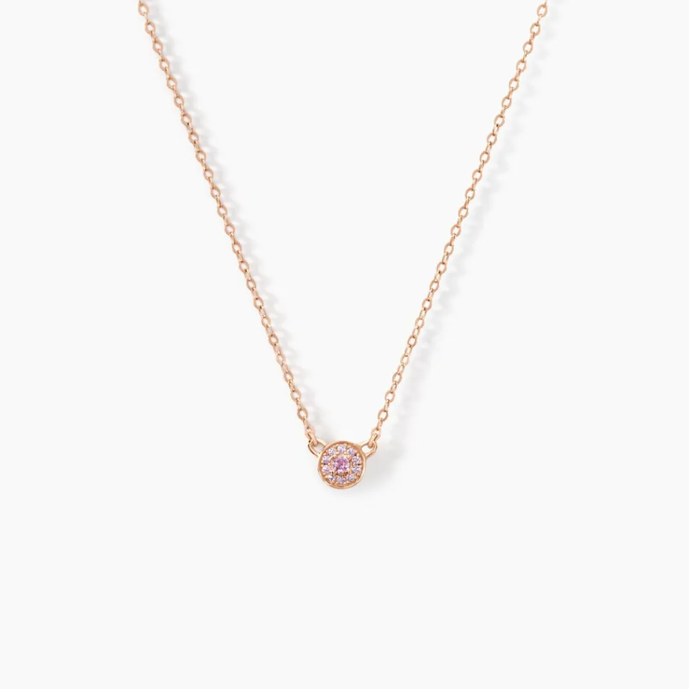 Collier Auxana Argent Rose Oxyde De Zirconium|Marc Orian Online