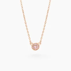 Collier Auxana Argent Rose Oxyde De Zirconium|Marc Orian Online