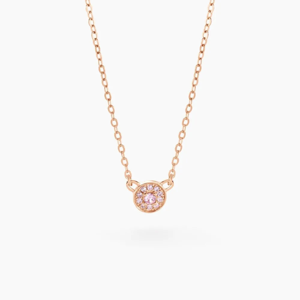 Collier Auxana Argent Rose Oxyde De Zirconium|Marc Orian Online