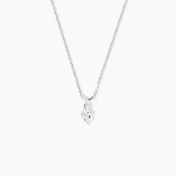 Collier Avalon Argent Blanc Oxyde De Zirconium