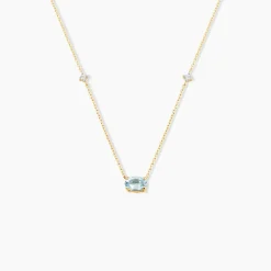 Collier Ayomide Or Jaune Topaze Oxyde De Zirconium