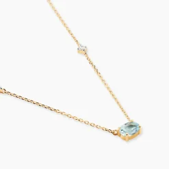 Collier Ayomide Or Jaune Topaze Oxyde De Zirconium